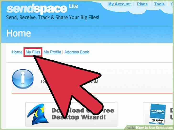 Image intitulée Utilisation Sendspace Étape 8